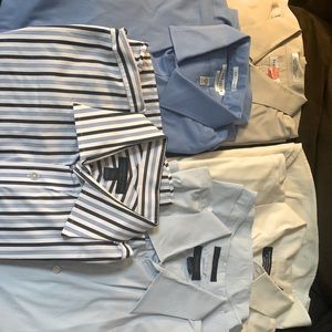 EUC XL lot 5 men’s dress shirts Express Van Heusen